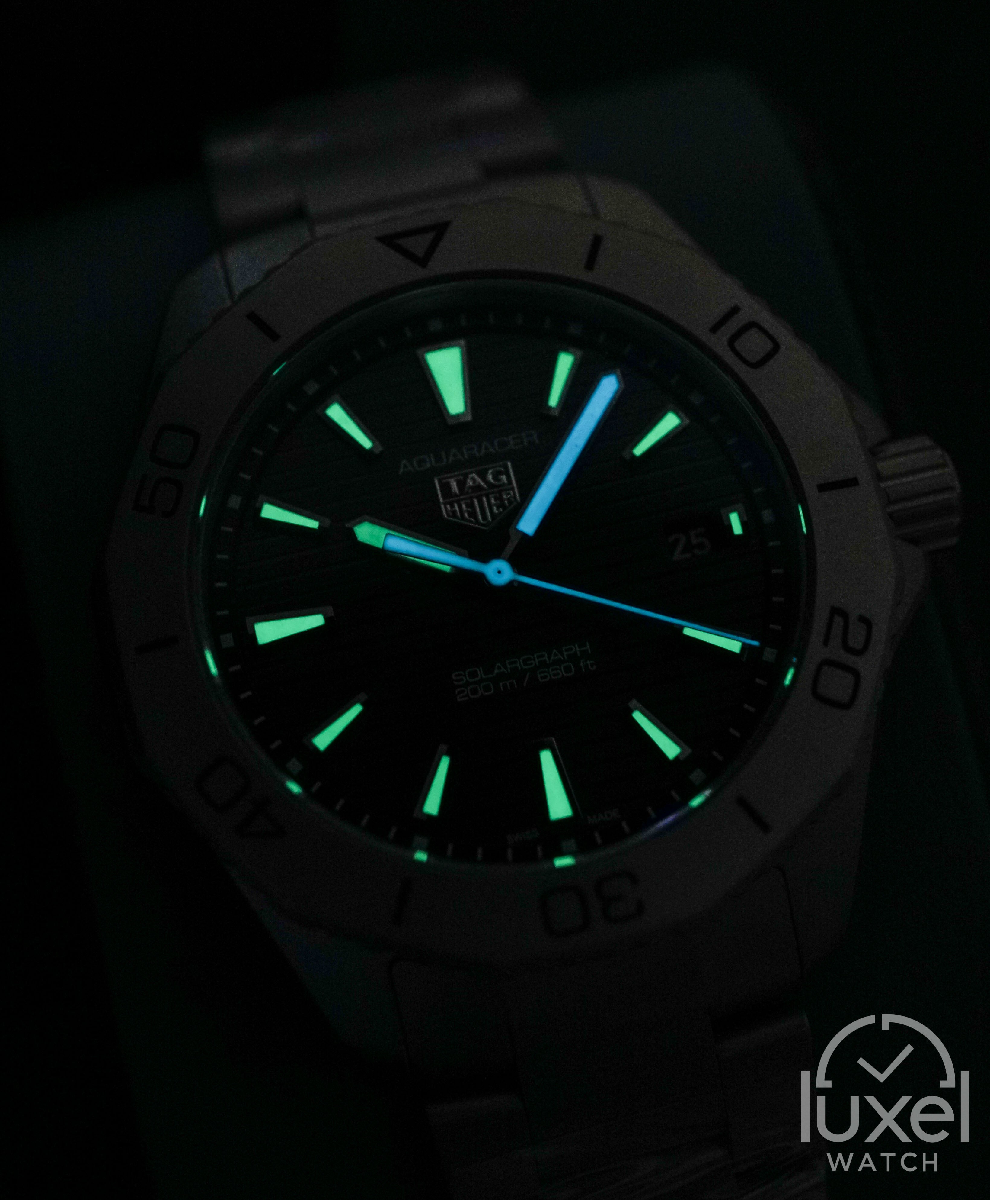 Tag Heuer Aquaracer 200 Solargraph With Black Dial Steel Bracelet WBP1180.BF0000