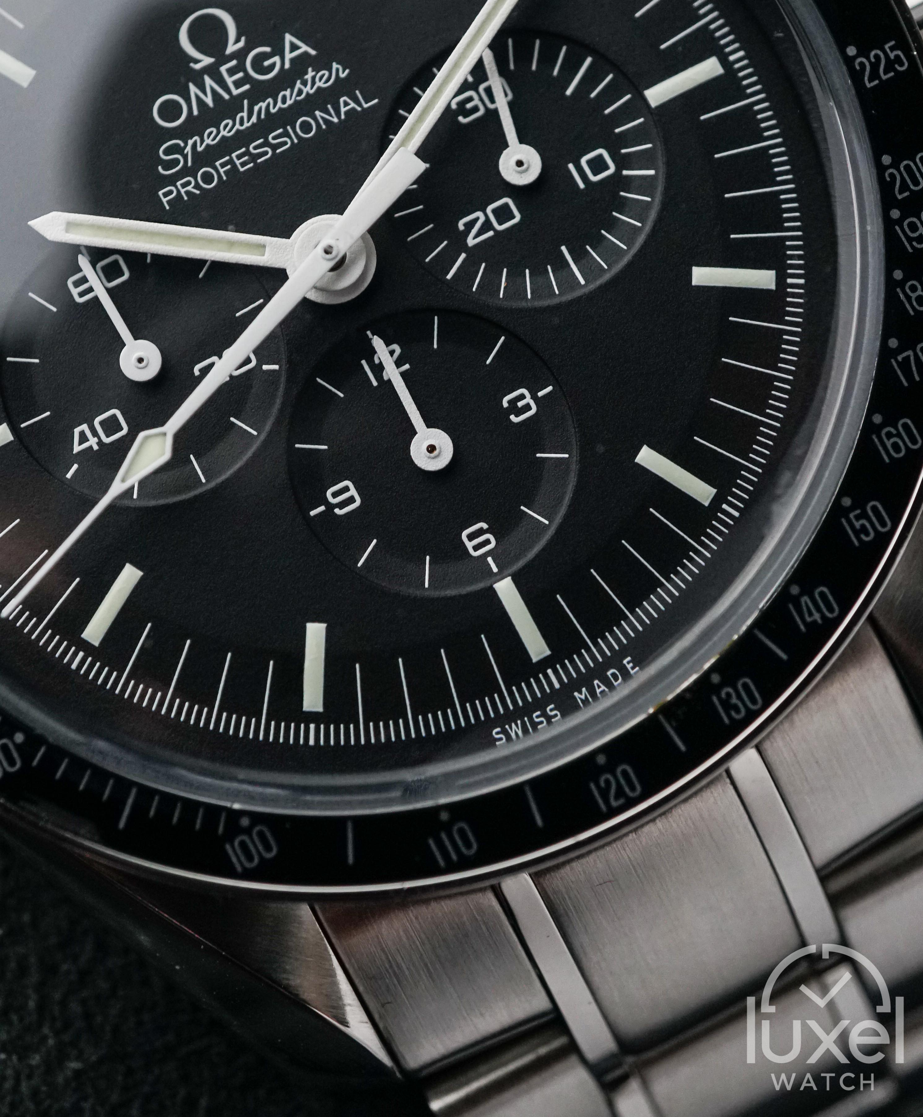 omega Speedmaster Moonwatch Hesalite With Black Dial Steel Bracelet 311.30.42.30.01.005