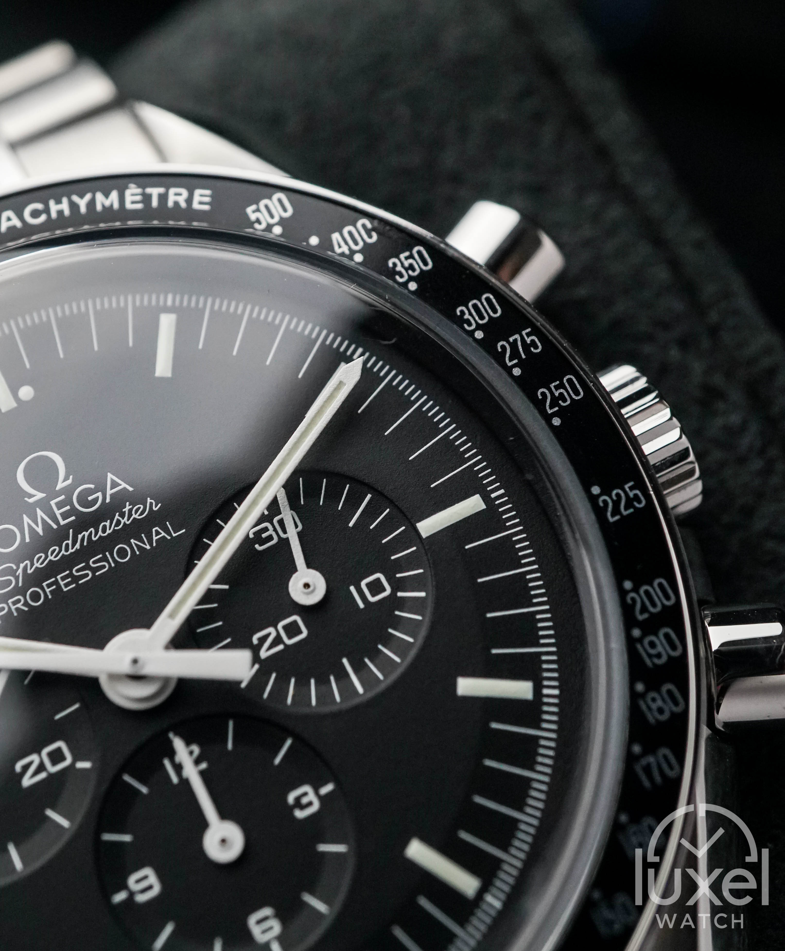 omega Speedmaster Moonwatch Hesalite With Black Dial Steel Bracelet 311.30.42.30.01.005